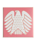 Preview: Square magnet with relief surface "Eagle"