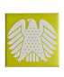 Preview: Square magnet with relief surface "Eagle"
