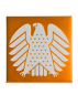 Preview: Square magnet with relief surface "Eagle"