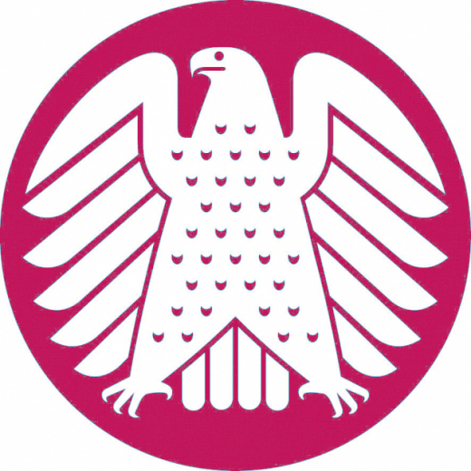Runder Magnet mit reliefartiger Oberfläche "Adler"