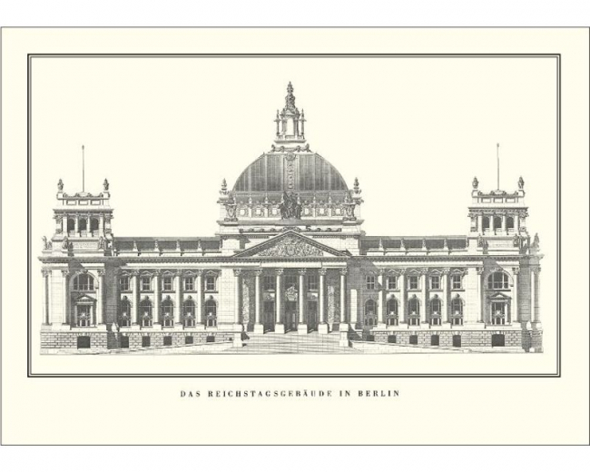 Poster "Das alte Reichstagsgebäude", klein