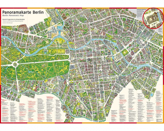 3-D Panorama + Citymap Berlin