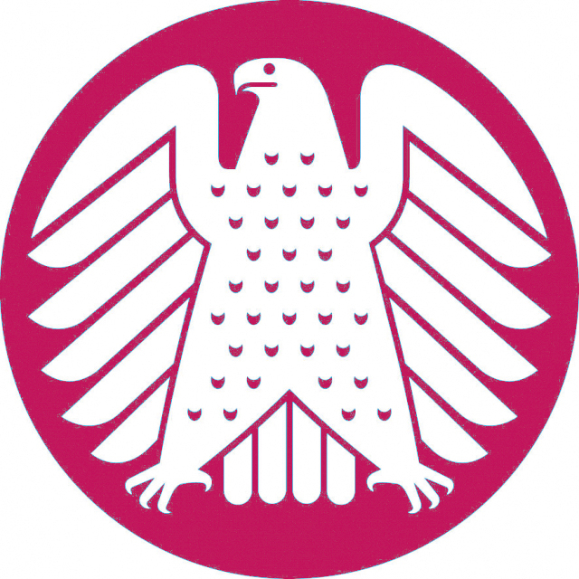 Runder Magnet mit reliefartiger Oberfläche "Adler"