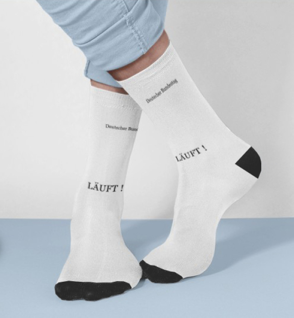 Socken "...läuft!"